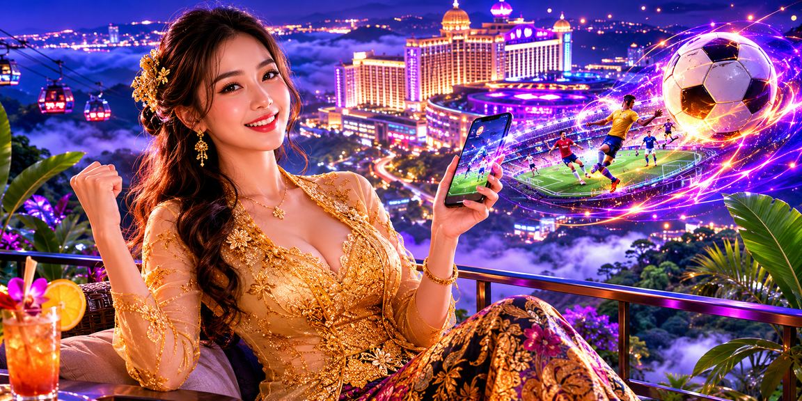 Pertaruhan bola sepak bergaya di Genting Highlands suasana kebaya