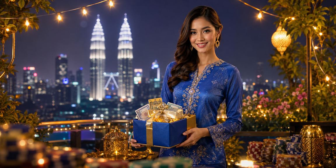Pemain bertaruh bergaya baju kurung di Kuala Lumpur suasana moden
